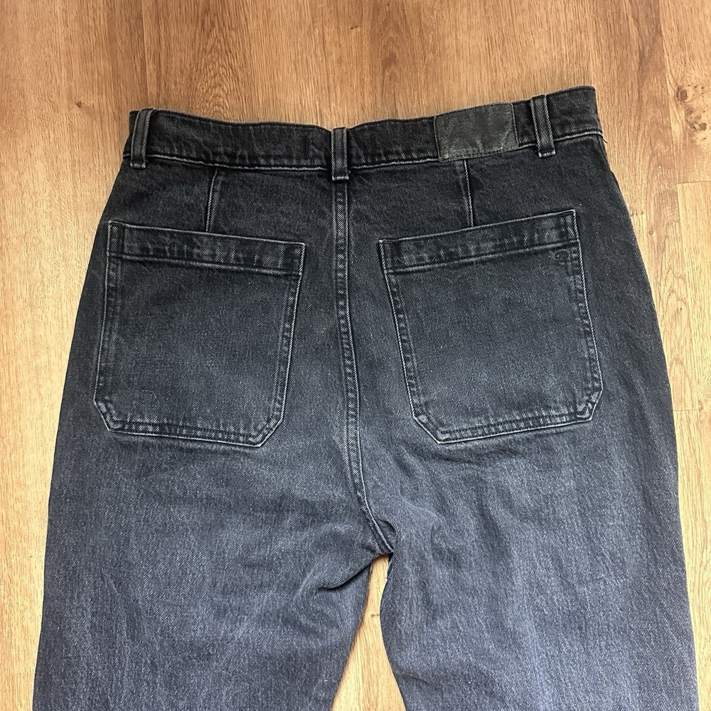 Madewell The 90s Straight Utility Jeans In Washed Black - Picture 7 of 10